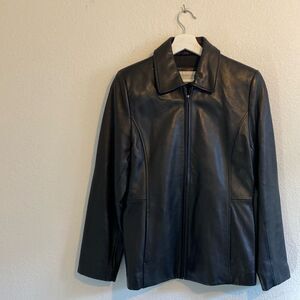 Vintage Liz Claiborne Black Leather Jacket